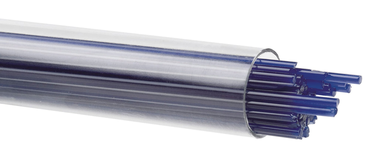 Bullseye COE90 Fusing Glass 000147 Deep Cobalt Blue Stringer