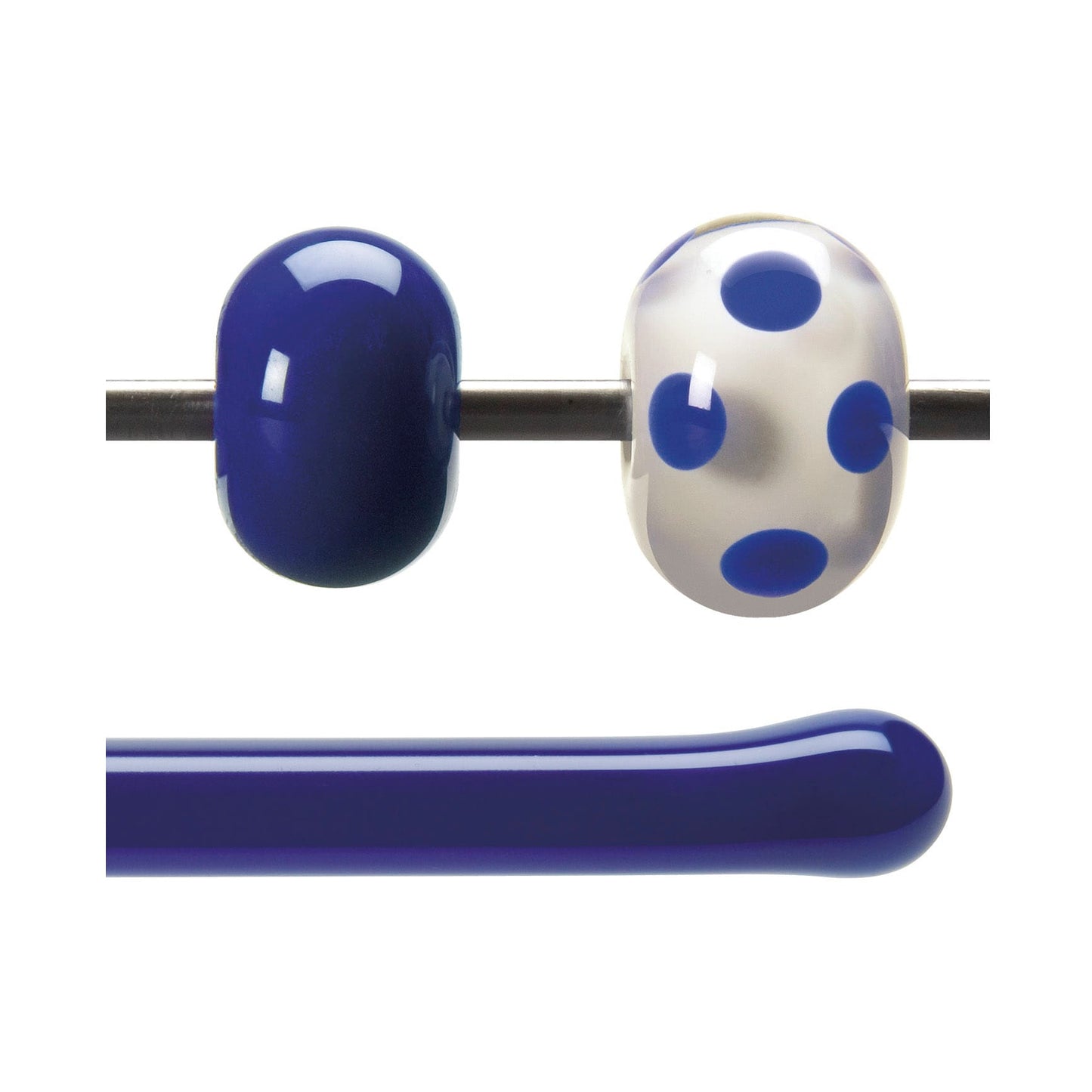 Bullseye COE90 Fusing Glass 000147 Deep Cobalt Blue Rod