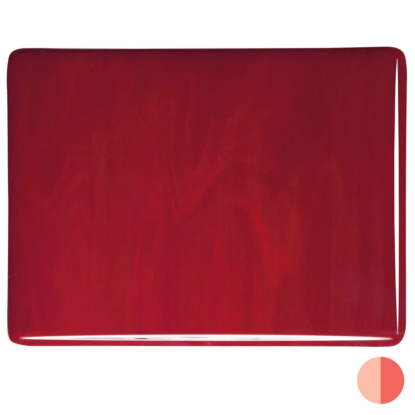Bullseye COE90 Fusing Glass 000224 Deep Red Half Sheet