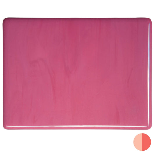 Bullseye COE90 Fusing Glass 000301 Pink Handy Sheet