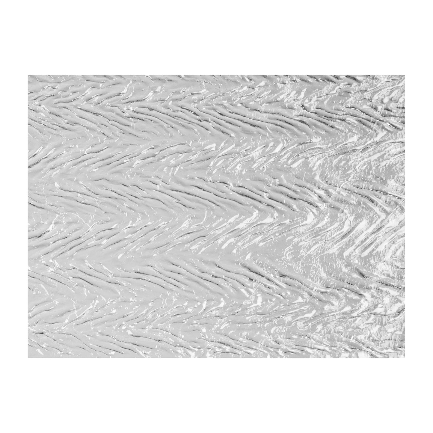 Bullseye COE90 Fusing Glass 001101 Clear, Granite, Herringbone Ripple Handy Sheet
