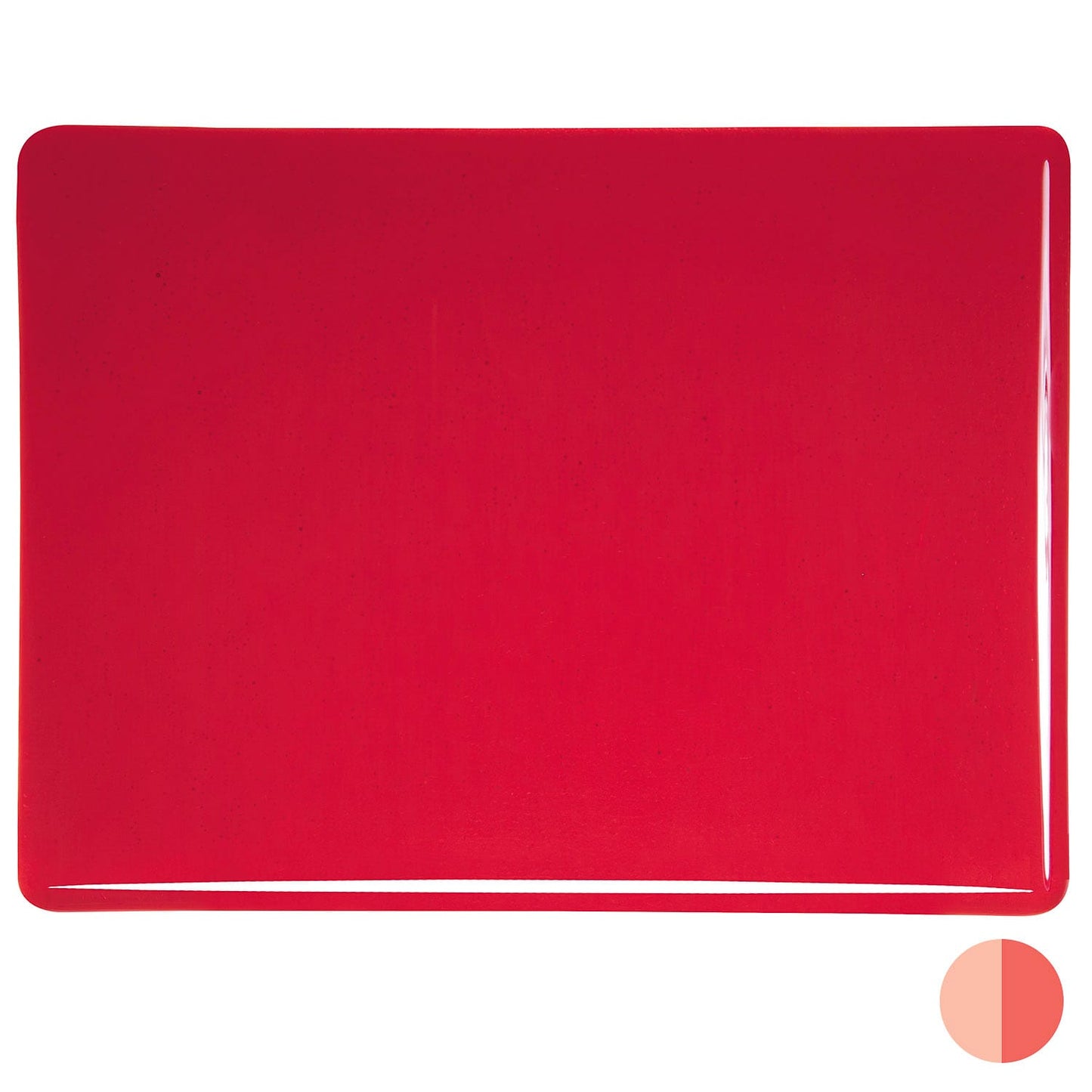 Bullseye COE90 Fusing Glass 001122 Red Handy Sheet