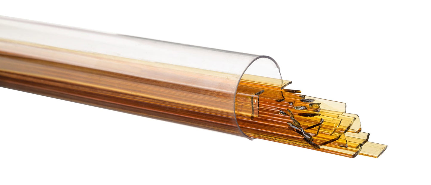 Bullseye COE90 Fusing Glass 001138 Dark Amber Ribbon