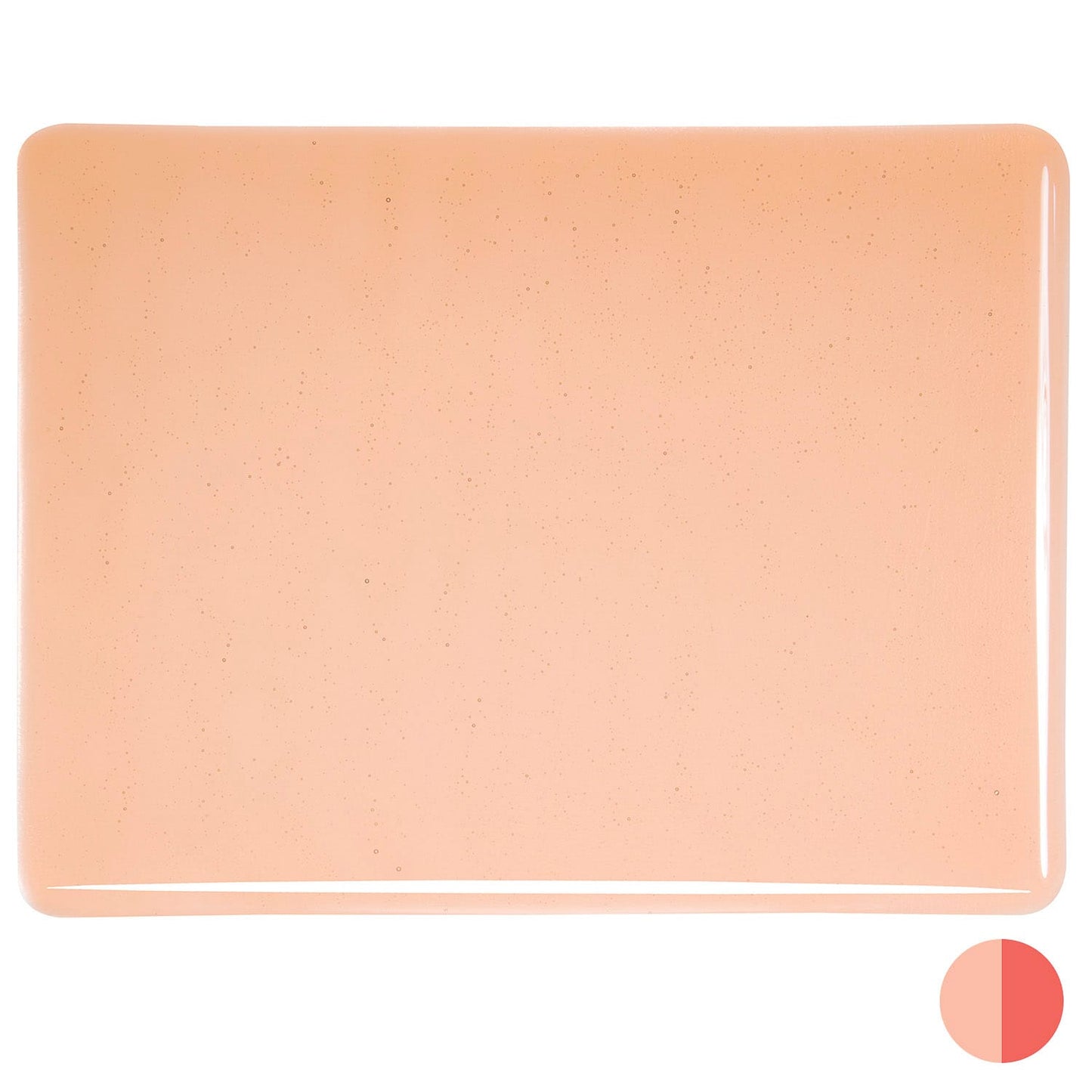 Bullseye COE90 Fusing Glass 001205 Light Coral Half Sheet