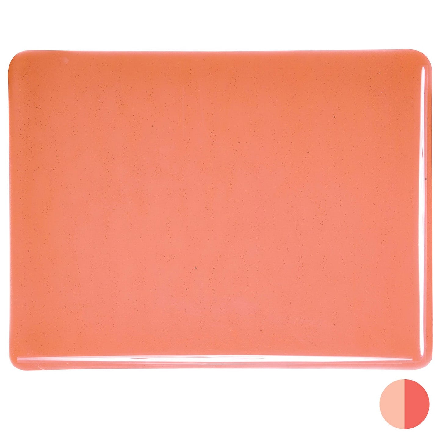 Bullseye COE90 Fusing Glass 001305 Sunset Coral Half Sheet