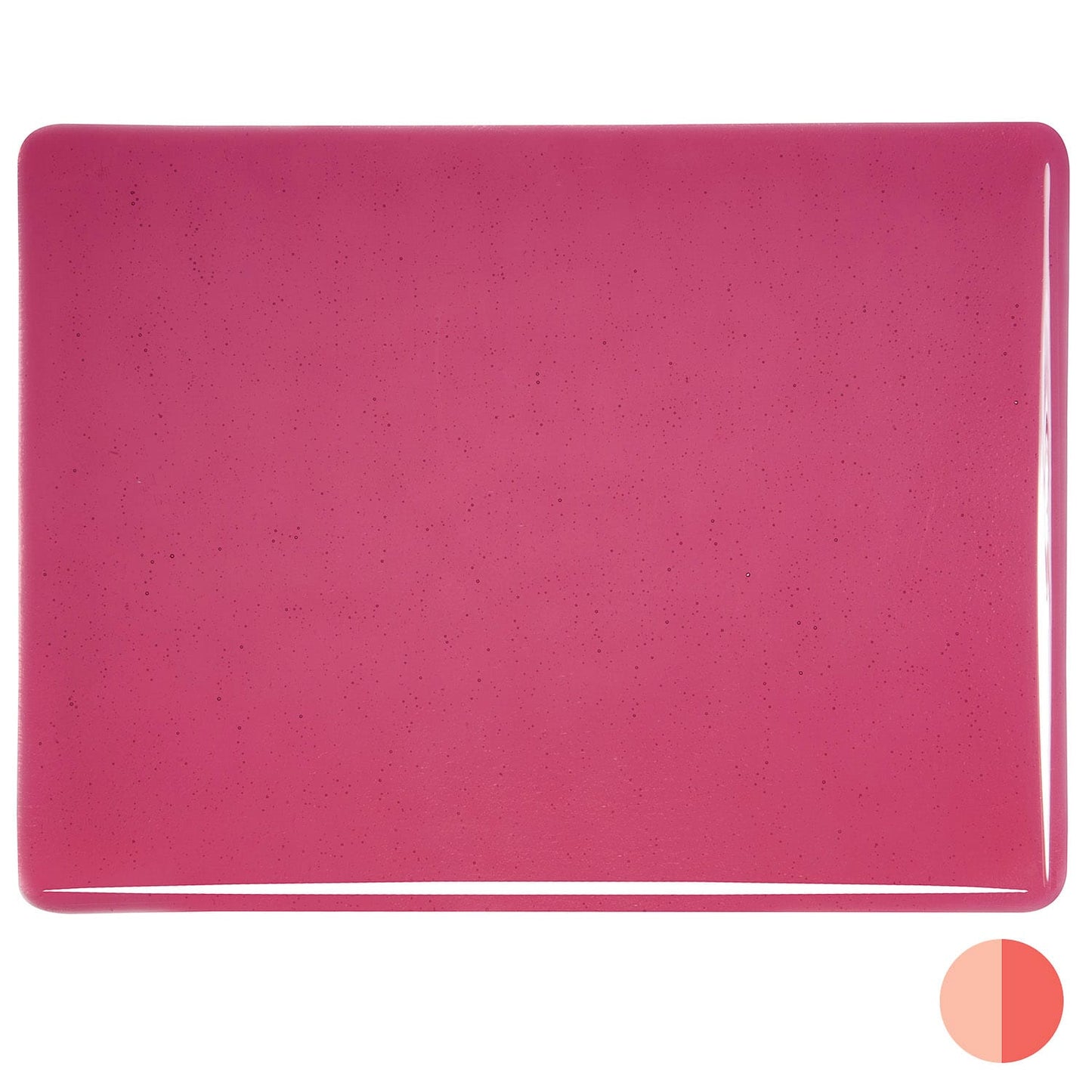 Bullseye COE90 Fusing Glass 001311 Cranberry Pink Handy Sheet