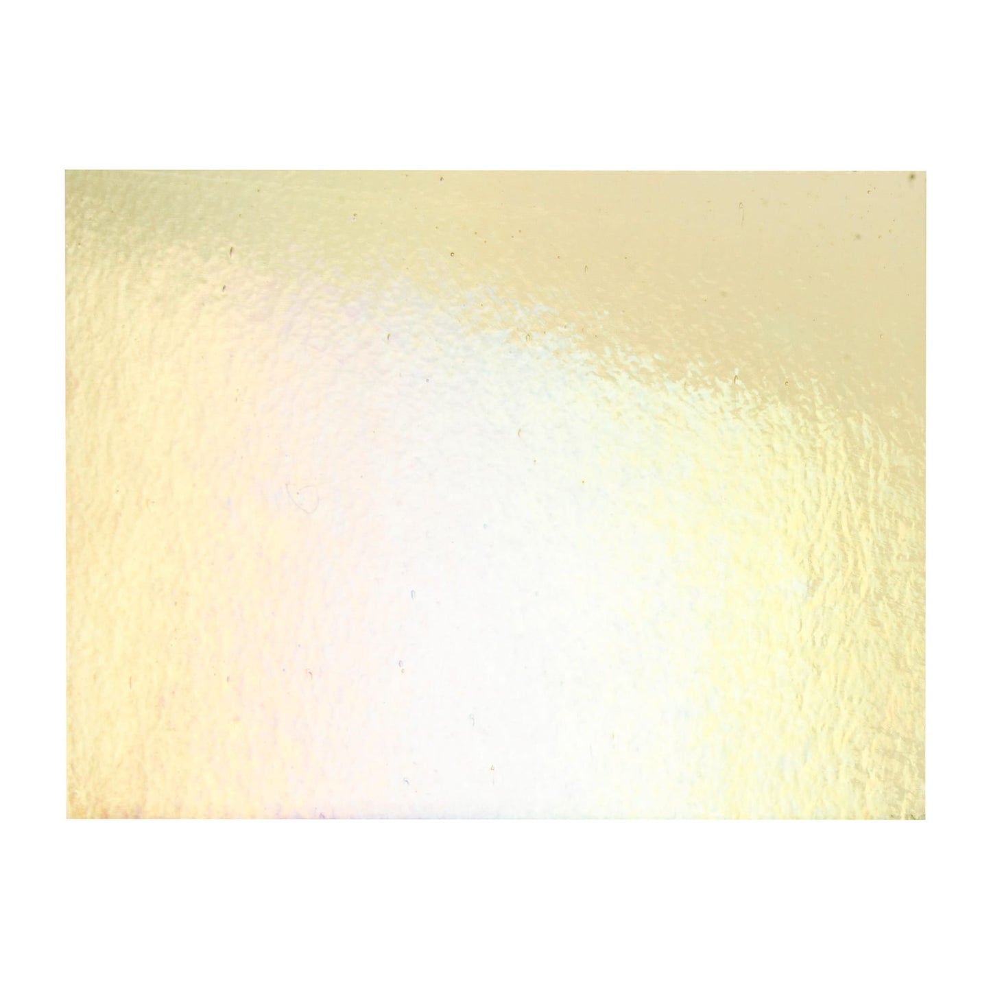 Bullseye COE90 Fusing Glass 001437 Light Amber, Iridescent, Rainbow Half Sheet