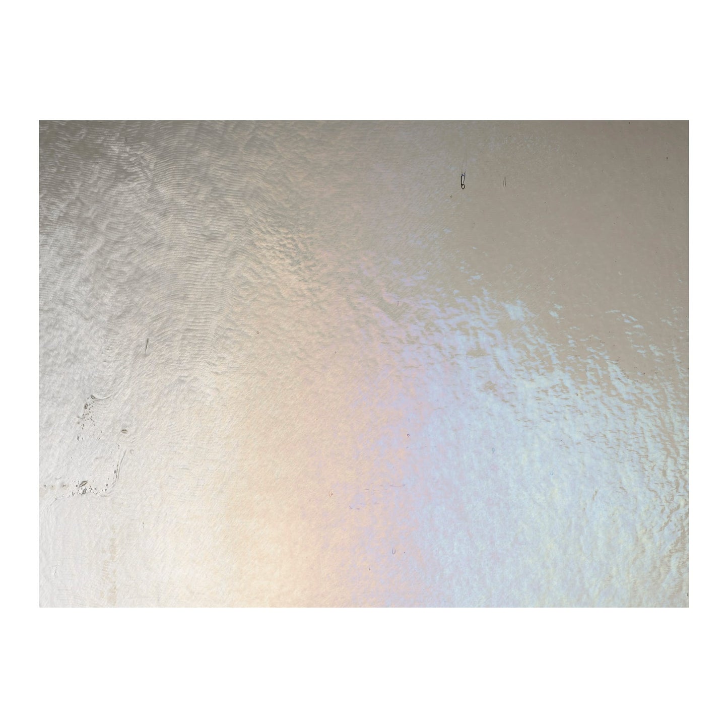 Bullseye COE90 Fusing Glass 001449 Oregon Gray, Iridescent, Rainbow Handy Sheet