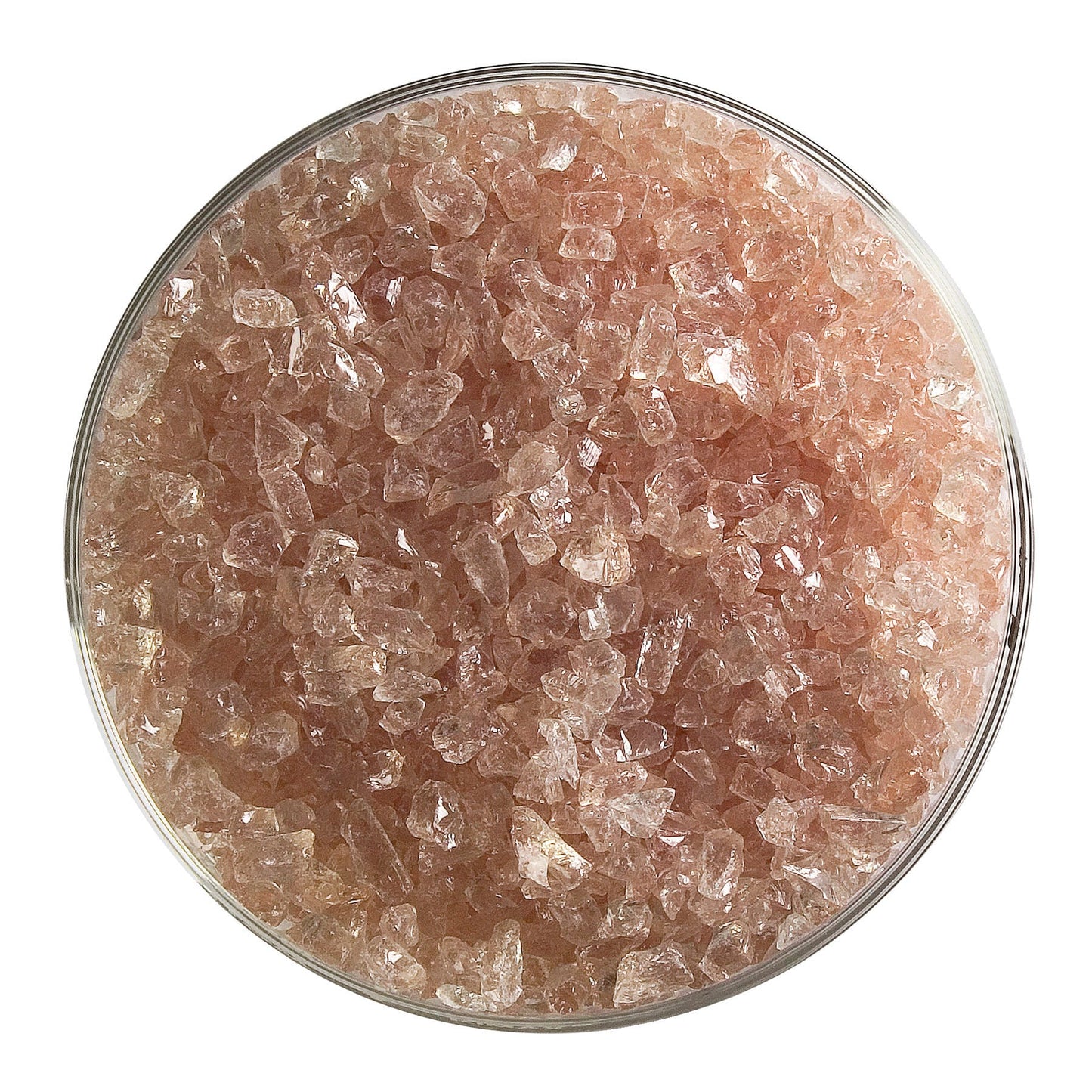 Bullseye COE90 Fusing Glass 001859 Rhubarb Pink/Green Shift Frit