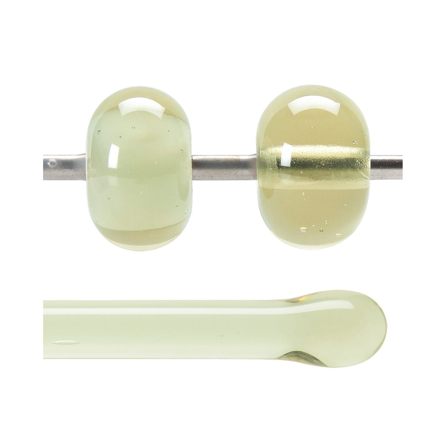 Bullseye COE90 Fusing Glass 001859 Rhubarb Pink/Green Shift Rod