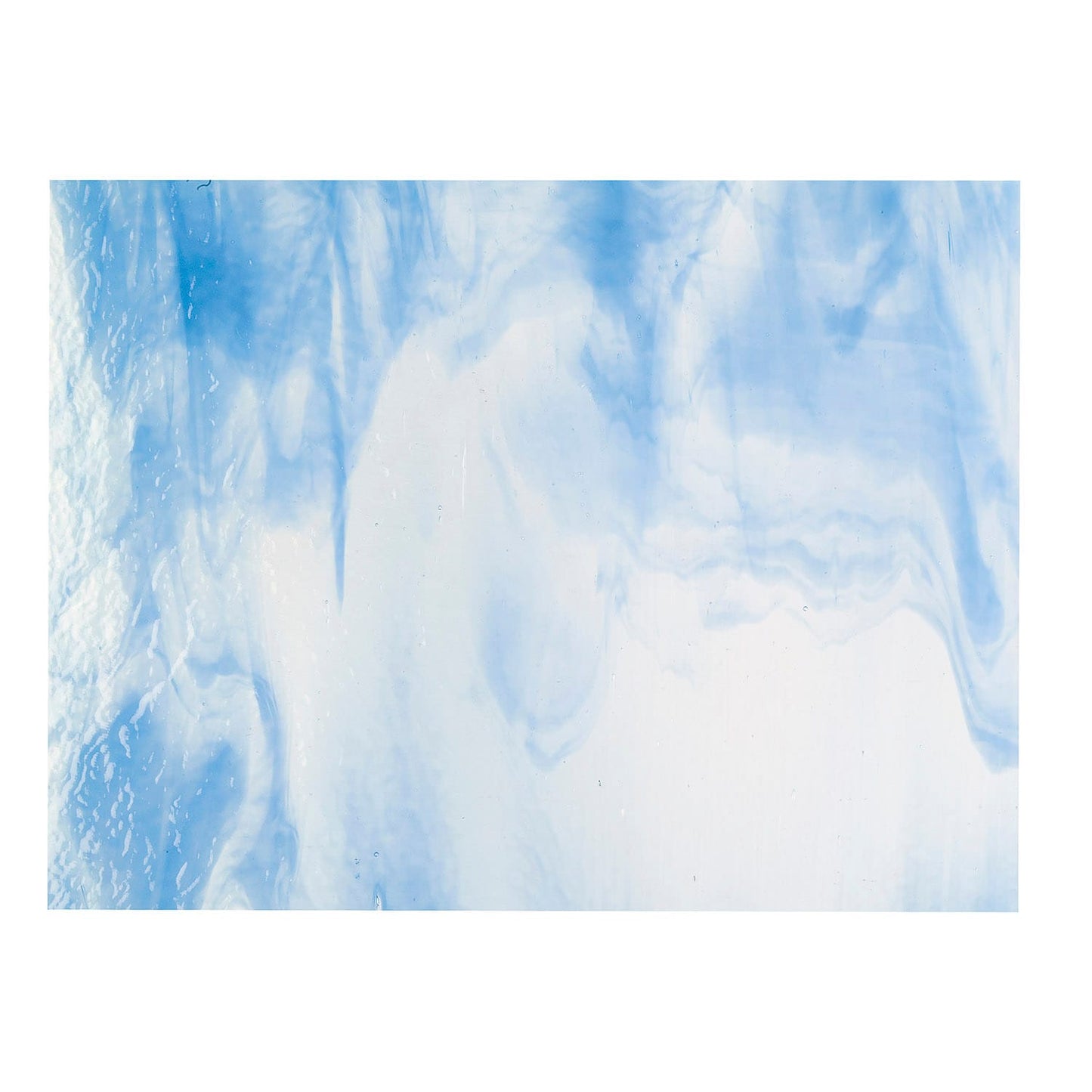 Bullseye COE90 Fusing Glass 002064 Clear, Egyptian Blue Opalescent Full Sheet