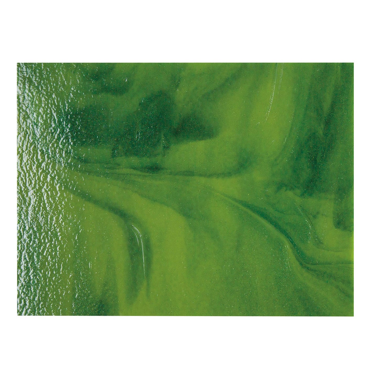 Bullseye COE90 Fusing Glass 002212 Olive Green Opalescent, Forest Green Handy Sheet