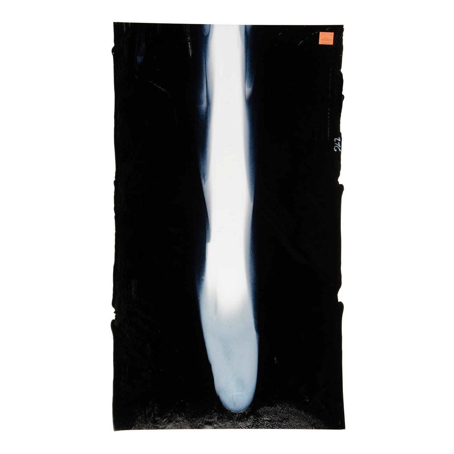 Bullseye COE90 Fusing Glass 002213 Black, White Cascade Half Sheet