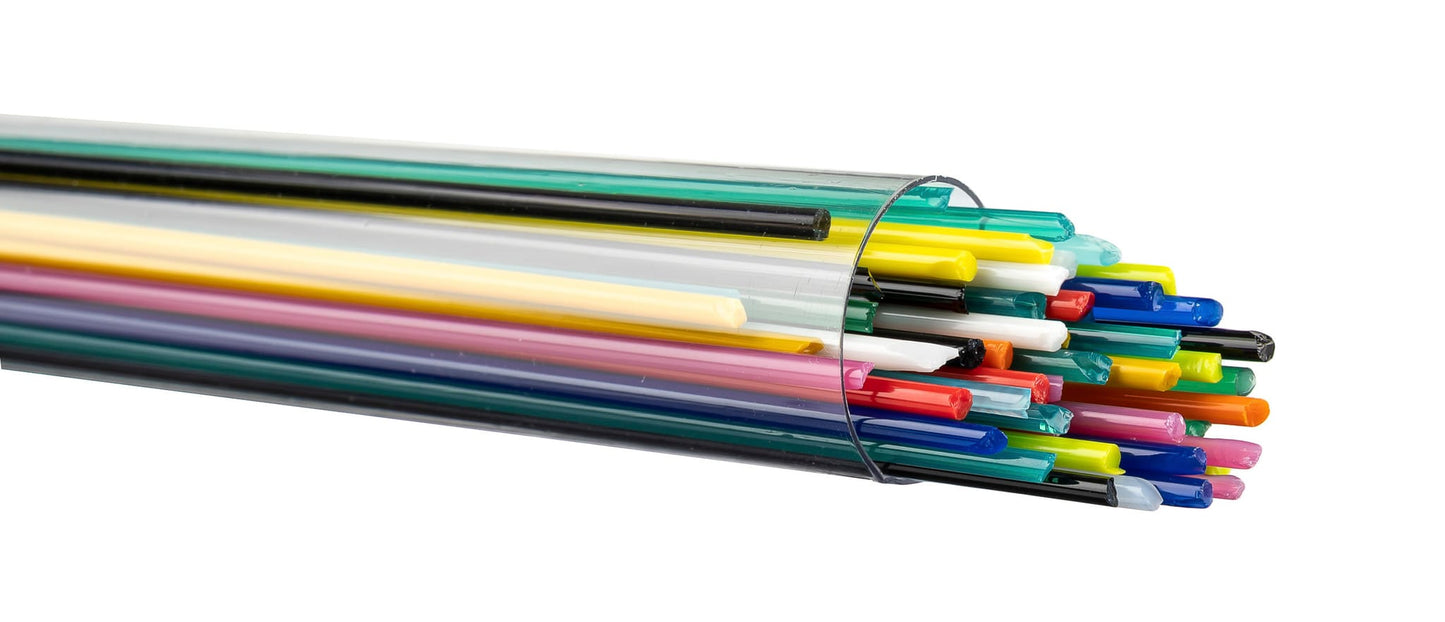 Bullseye COE90 Fusing Glass 008416 Mixed Opalescent Stringer Stringer