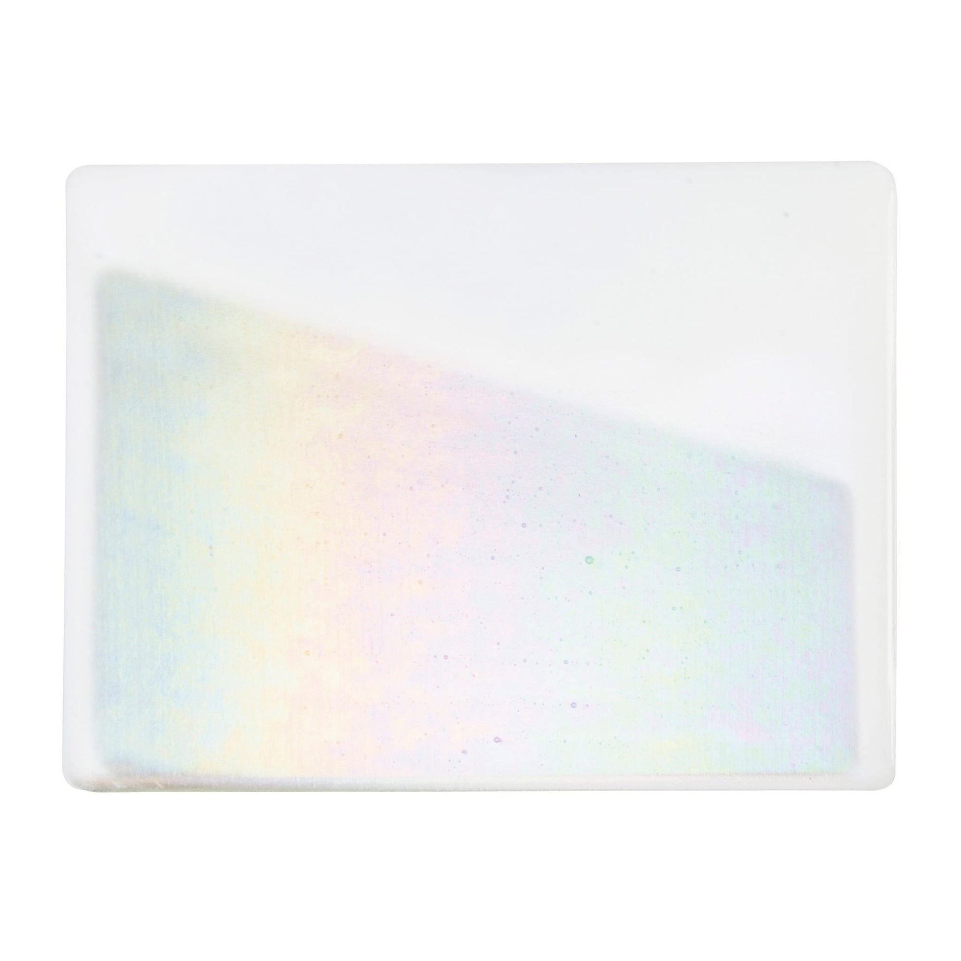 Bullseye COE90 Fusing Glass 000113 White, Iridescent, Rainbow Full Sheet