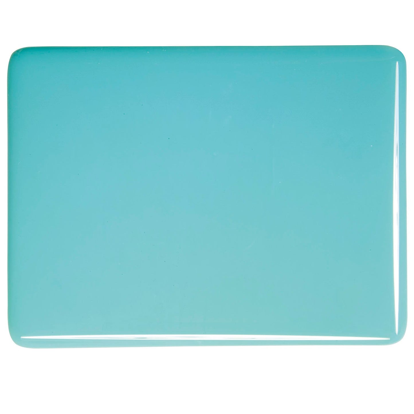 Bullseye COE90 Fusing Glass 000116 Turquoise Blue Handy Sheet