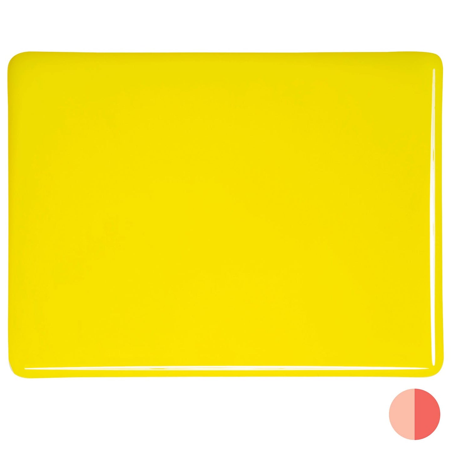 Bullseye COE90 Fusing Glass 000120 Canary Yellow Full Sheet