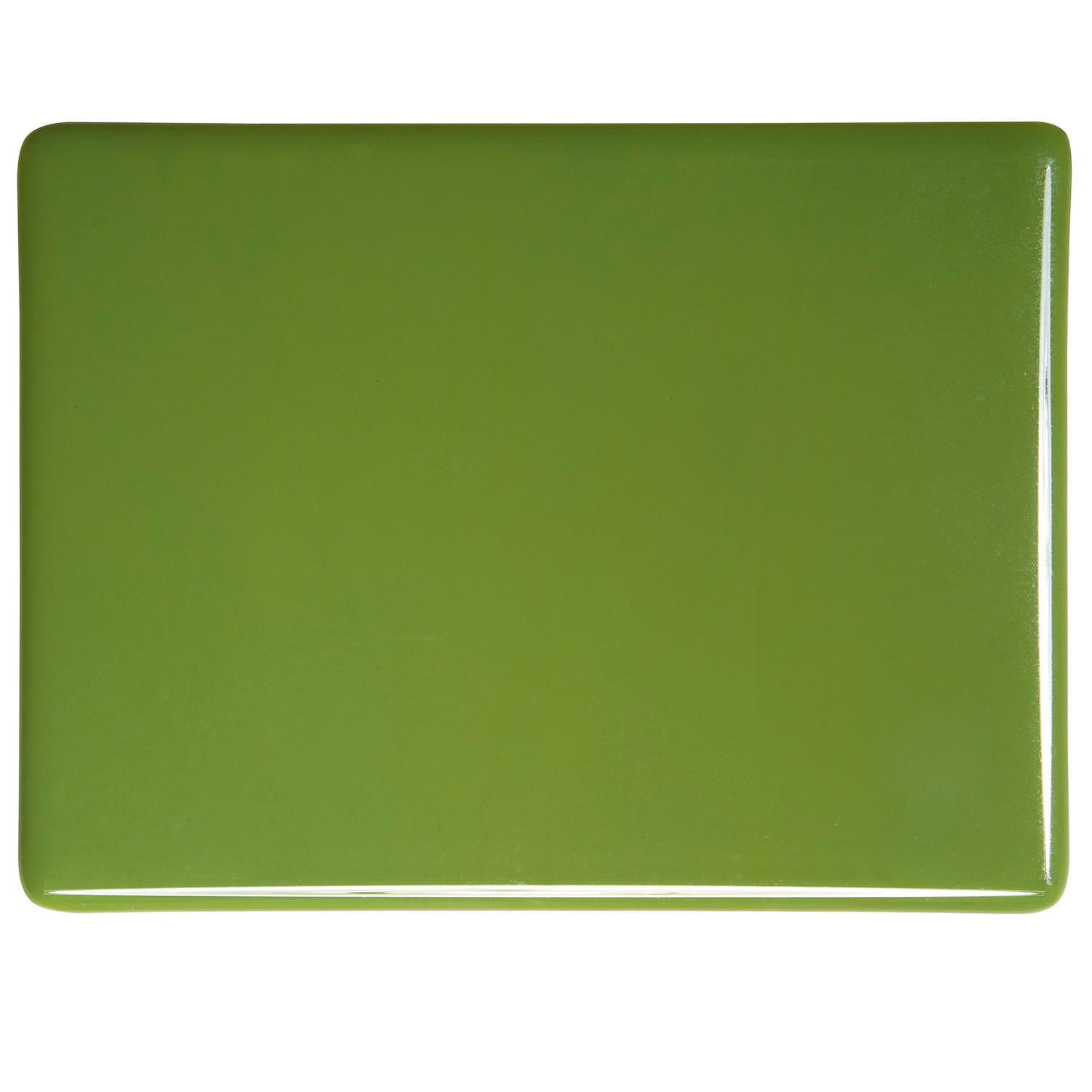 Bullseye COE90 Fusing Glass 000212 Olive Green Full Sheet