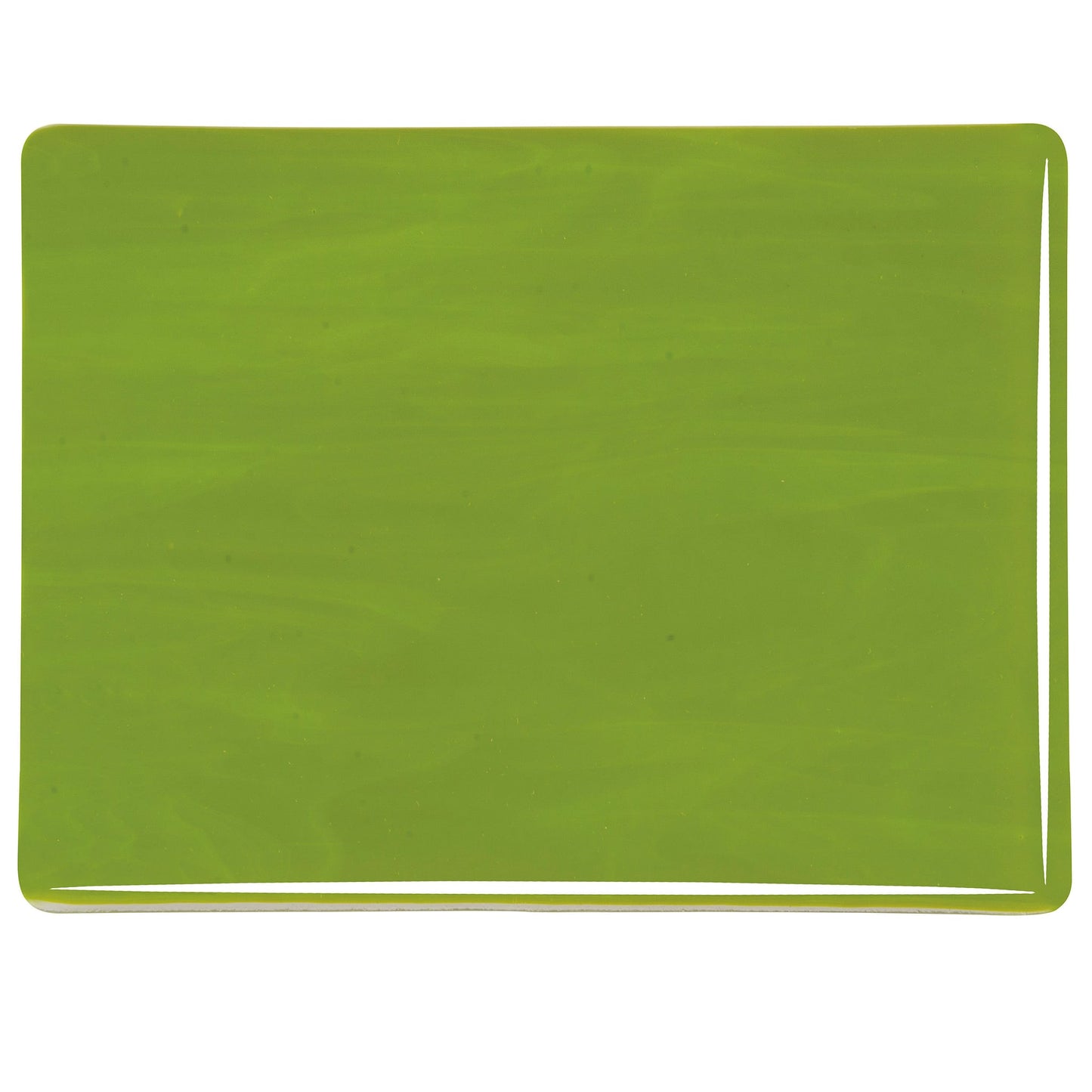 Bullseye COE90 Fusing Glass 000222 Avocado Green Half Sheet