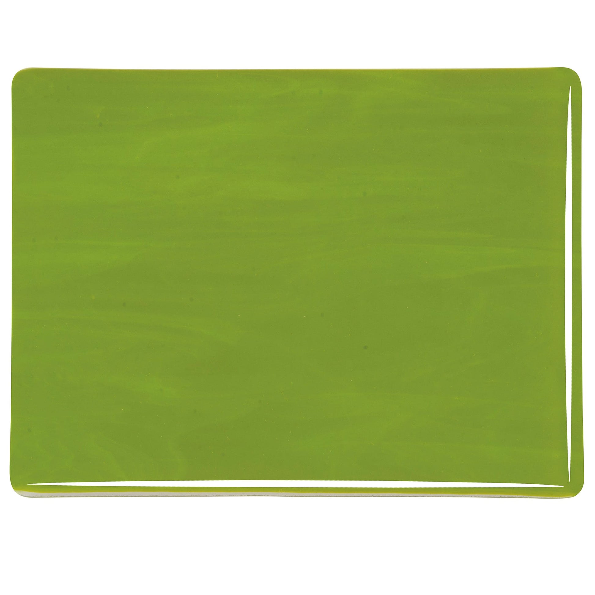 Bullseye COE90 Fusing Glass 000222 Avocado Green Half Sheet