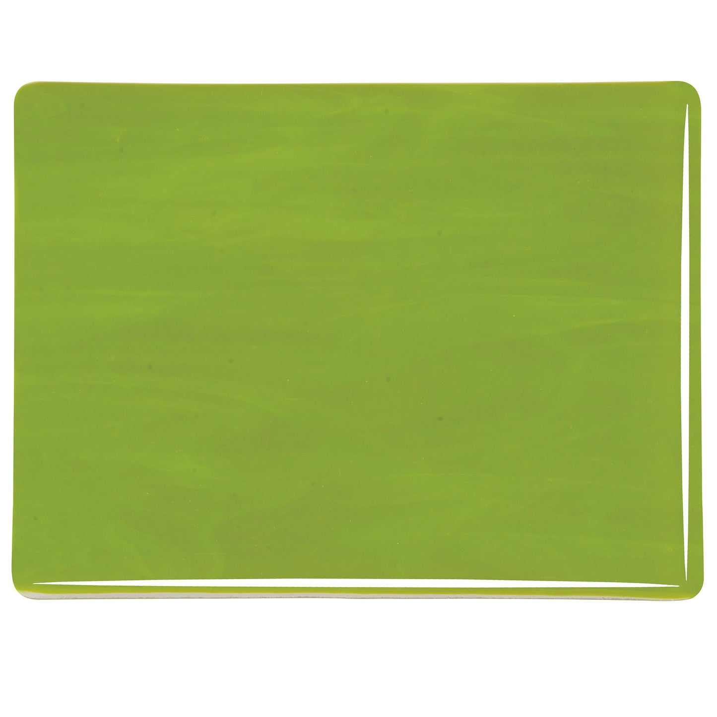 Bullseye COE90 Fusing Glass 000222 Avocado Green Half Sheet