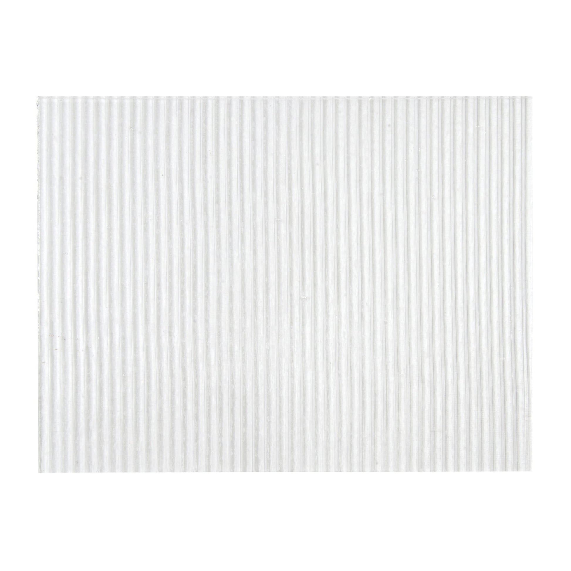 Bullseye COE90 Fusing Glass 001101 Clear, Prismatic Half Sheet