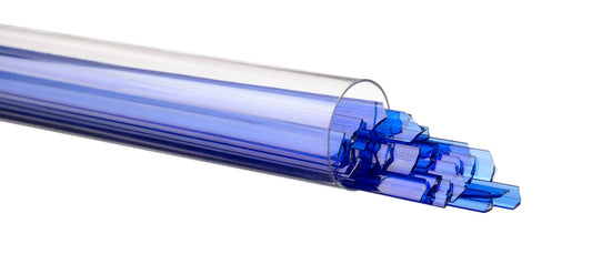 Bullseye COE90 Fusing Glass 001114 Deep Royal Blue Ribbon