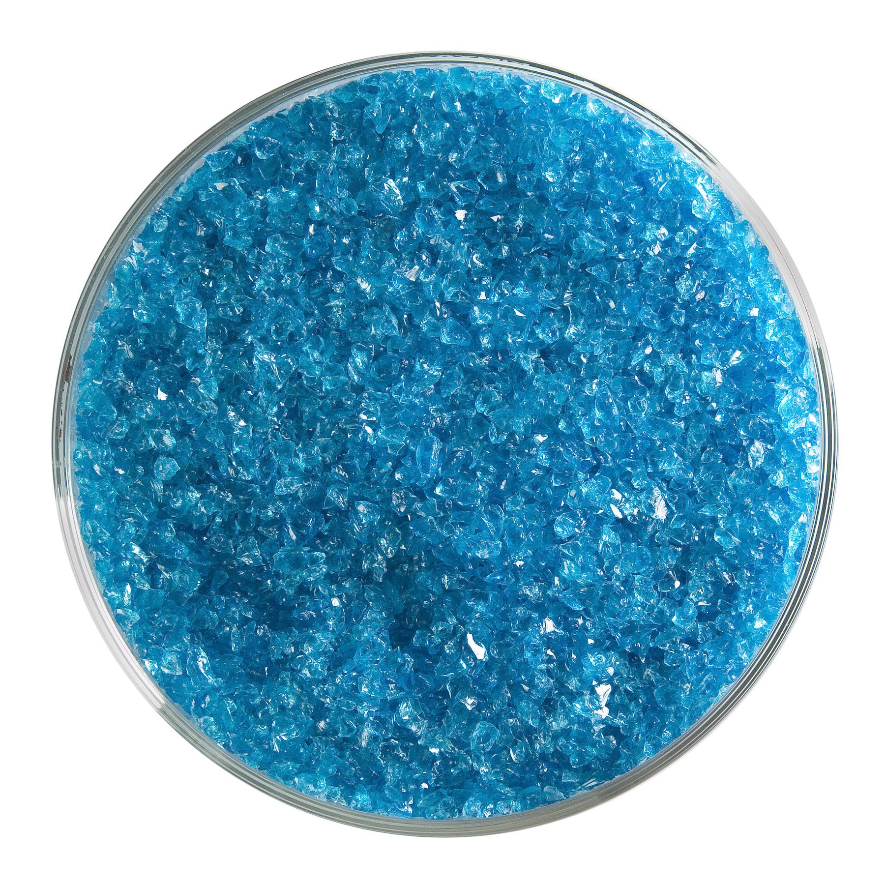 Bullseye COE90 Fusing Glass 001116 Turquoise Blue Frit