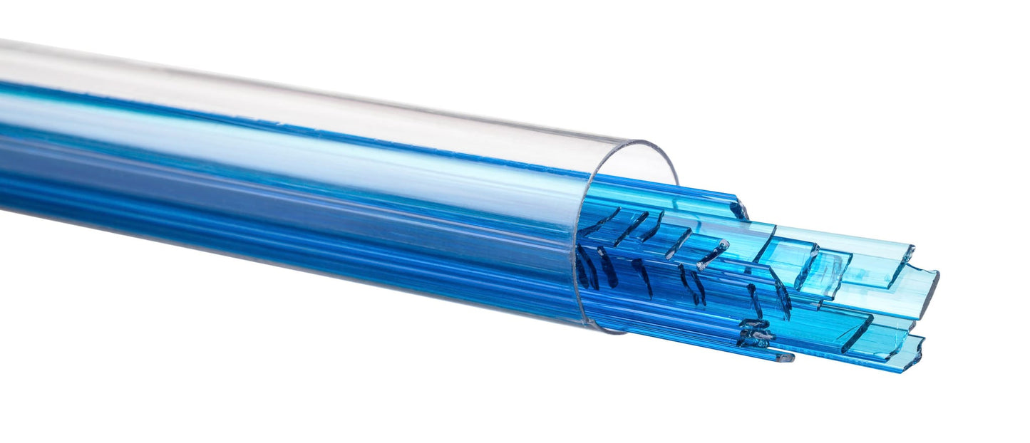 Bullseye COE90 Fusing Glass 001116 Turquoise Blue Ribbon