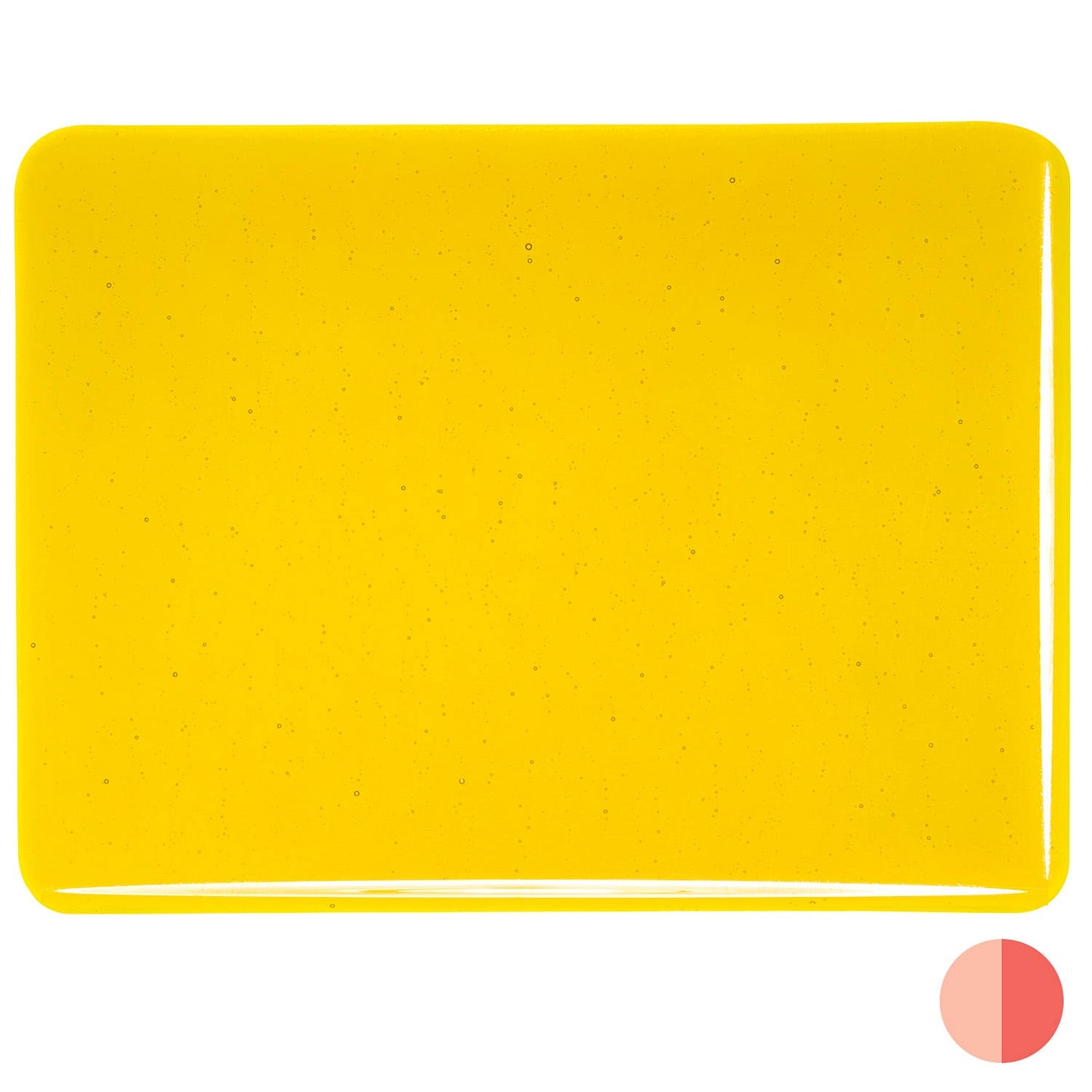 Bullseye COE90 Fusing Glass 001120 Yellow Handy Sheet