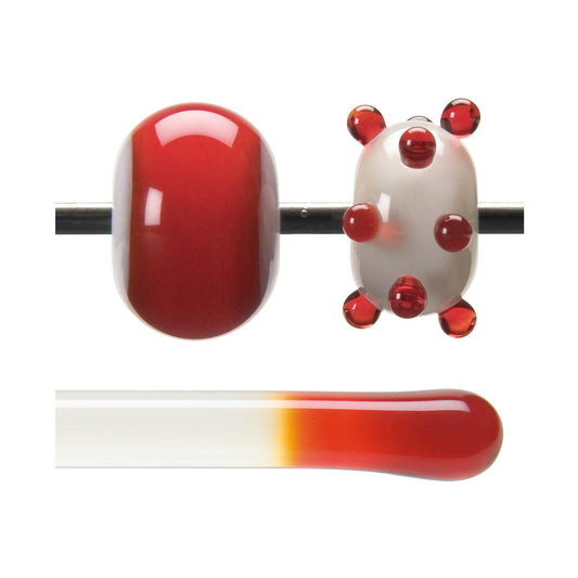 Bullseye COE90 Fusing Glass 001122 Red Rod