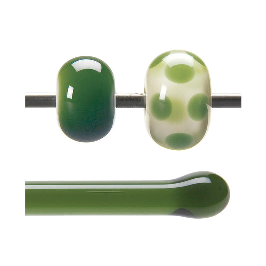 Bullseye COE90 Fusing Glass 001141 Olive Green Rod
