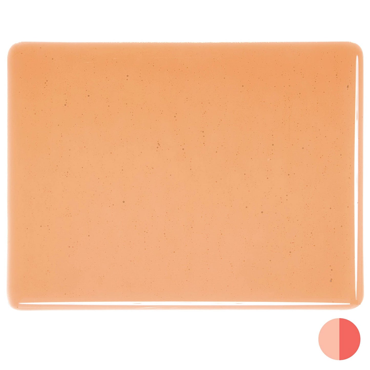 Bullseye COE90 Fusing Glass 001205 Light Coral Full Sheet