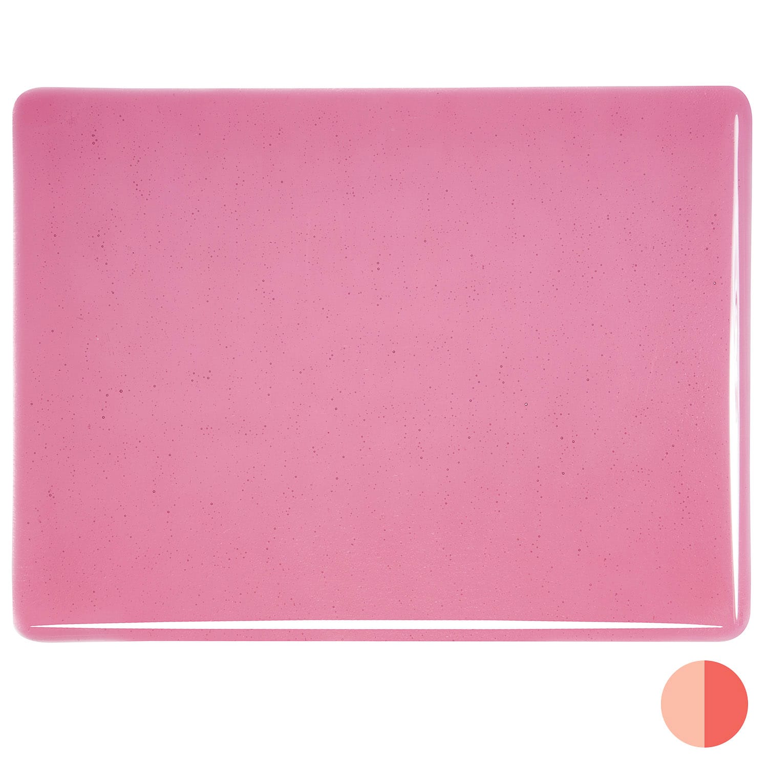 Bullseye COE90 Fusing Glass 001215 Light Pink Handy Sheet