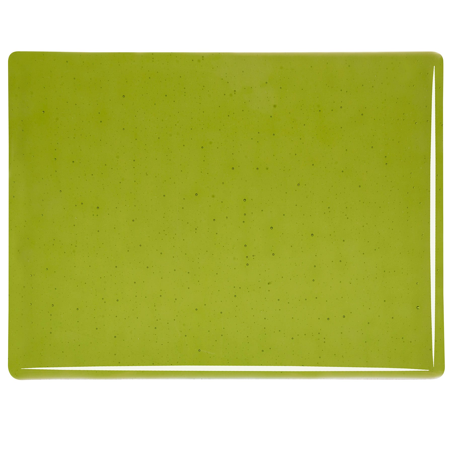 Bullseye COE90 Fusing Glass 001226 Lily Pad Green Half Sheet