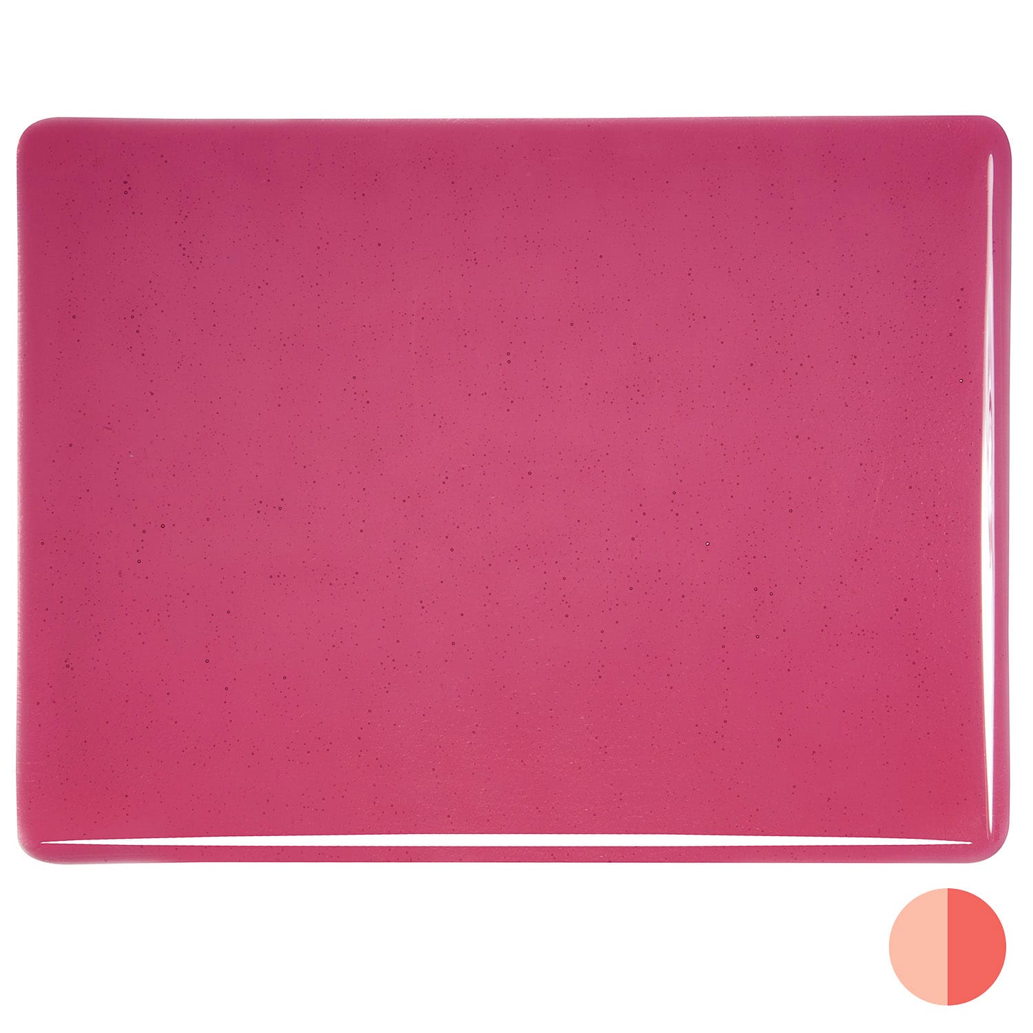 Bullseye COE90 Fusing Glass 001311 Cranberry Pink Handy Sheet