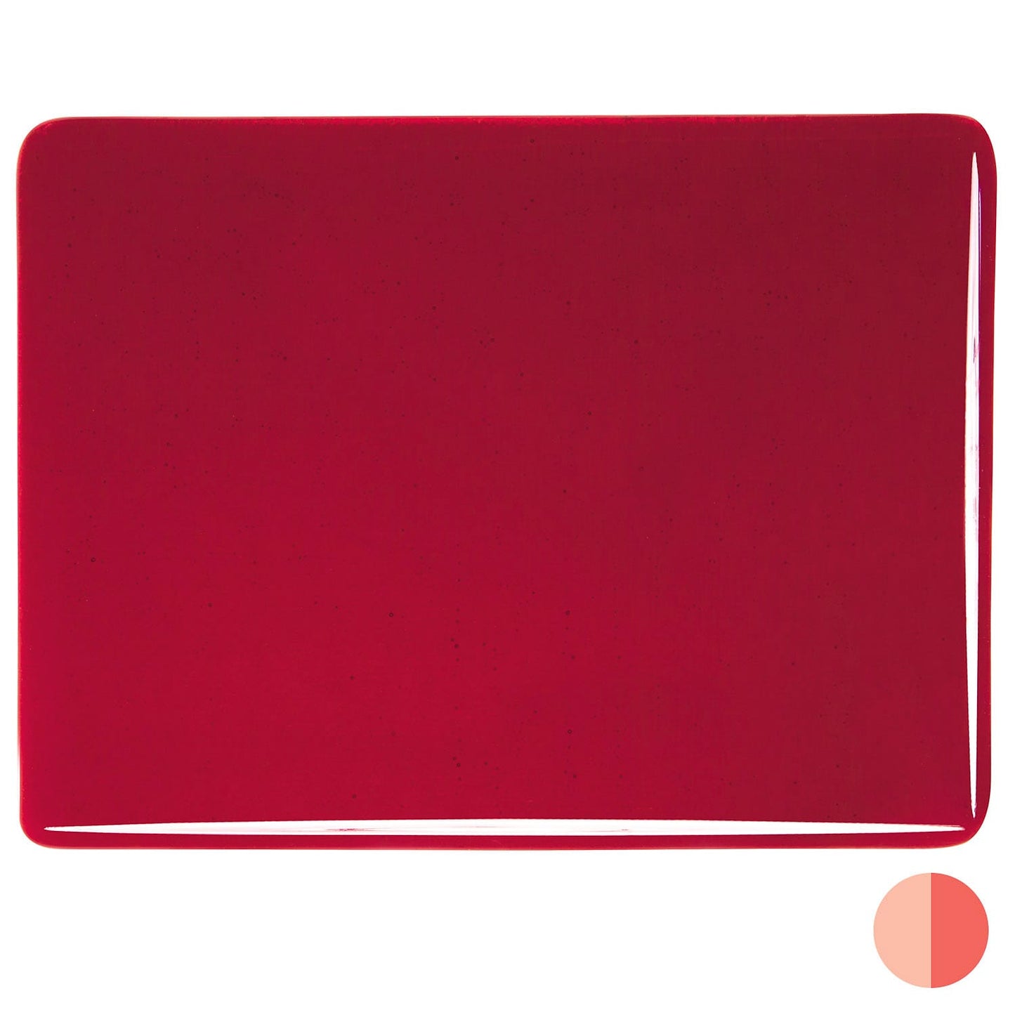Bullseye COE90 Fusing Glass 001322 Garnet Red Full Sheet