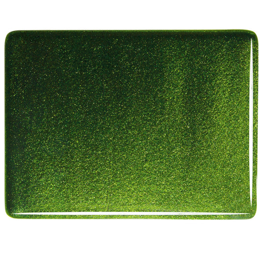 Bullseye COE90 Fusing Glass 001412 Light Aventurine Green Full Sheet