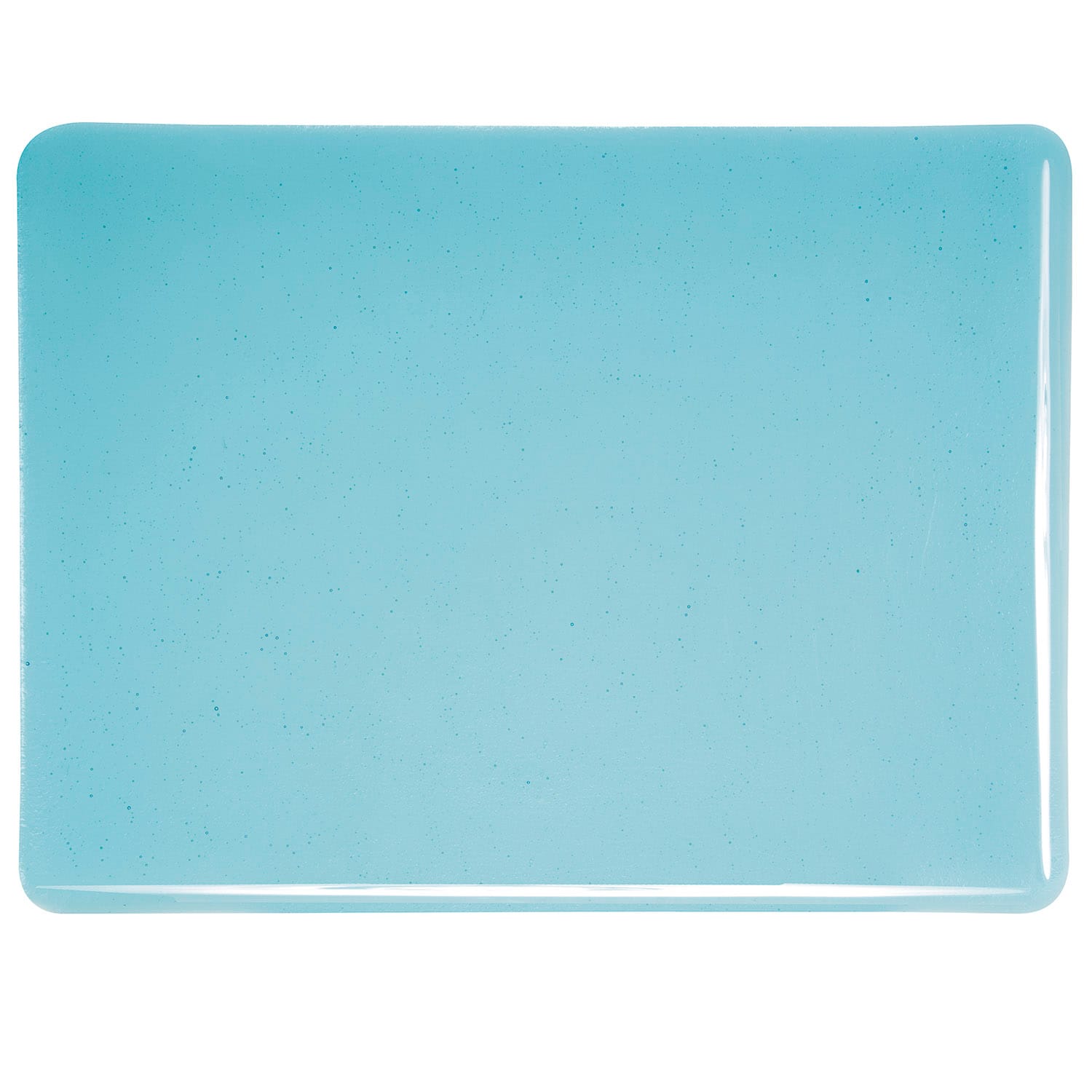 Bullseye COE90 Fusing Glass 001416 Light Turquoise Blue Half Sheet
