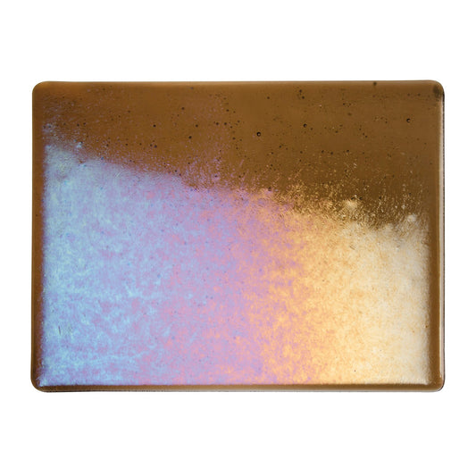 Bullseye COE90 Fusing Glass 001419 Tan, Iridescent, Rainbow Full Sheet