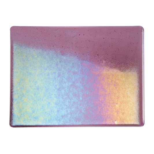 Bullseye COE90 Fusing Glass 001428 Light Violet, Iridescent, Rainbow Half Sheet