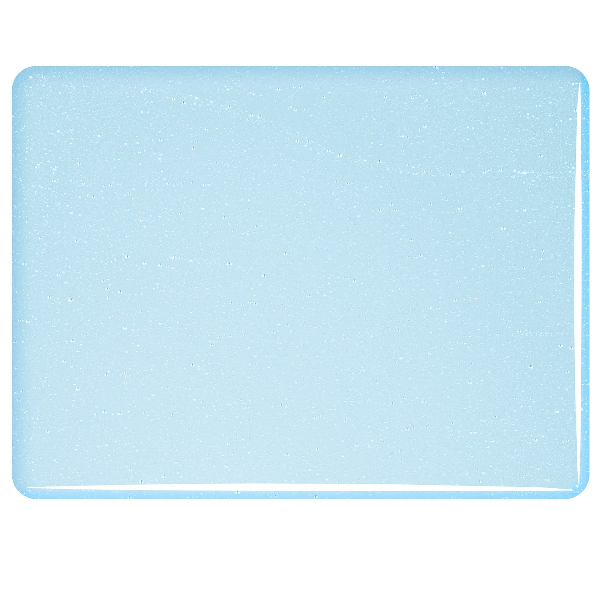 Bullseye COE90 Fusing Glass 001816 Turquoise Blue Tint Handy Sheet