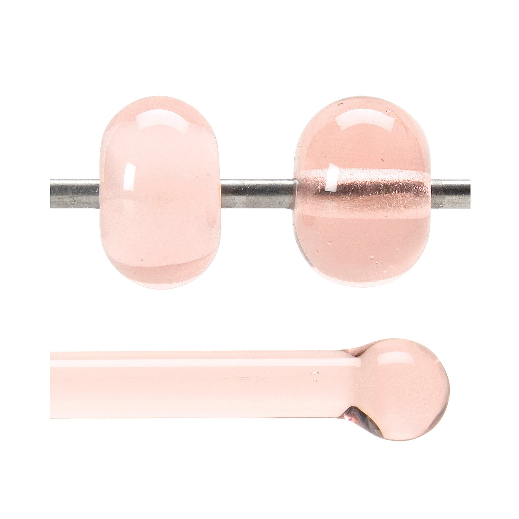 Bullseye COE90 Fusing Glass 001834 Coral Orange Rod