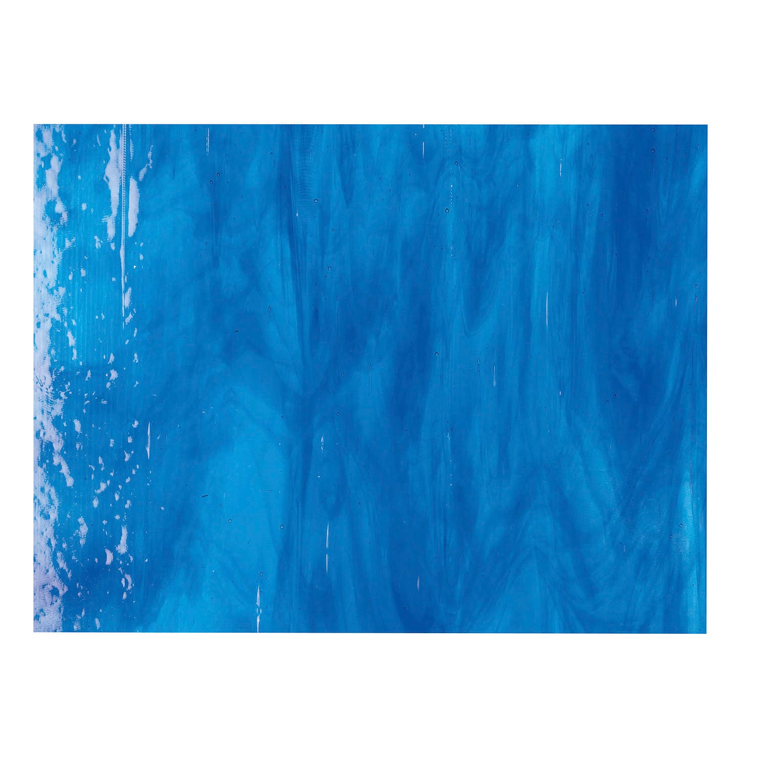 Bullseye COE90 Fusing Glass 002116 Turquoise Blue, Deep Royal Blue Full Sheet