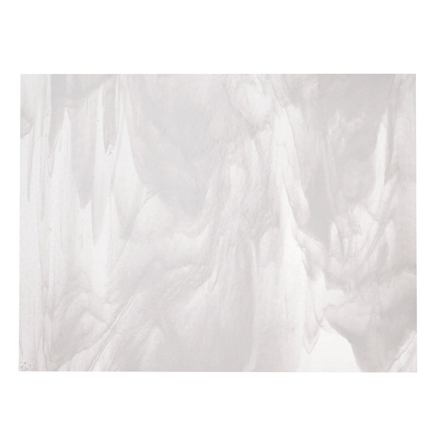 Bullseye COE90 Fusing Glass 002130 Clear, White Opalescent Half Sheet