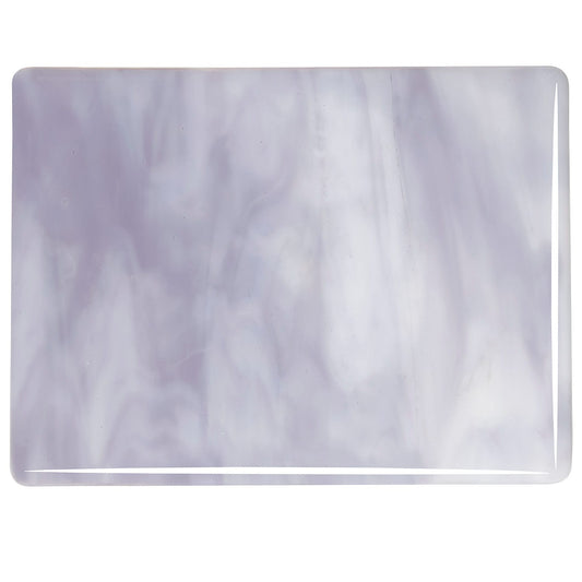 Bullseye COE90 Fusing Glass 002304 White Opalescent, Lavender Blue Opalescent Handy Sheet