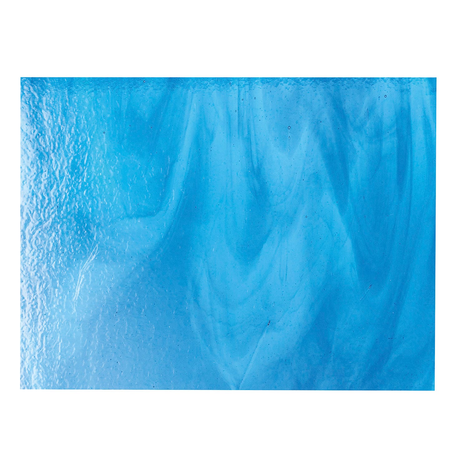 Bullseye COE90 Fusing Glass 002416 Light Turquoise Blue, True Blue Handy Sheet
