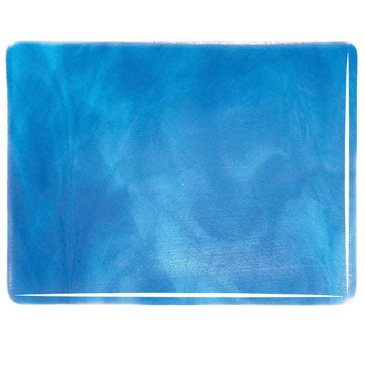 Bullseye COE90 Fusing Glass 002416 Light Turquoise Blue, True Blue Handy Sheet