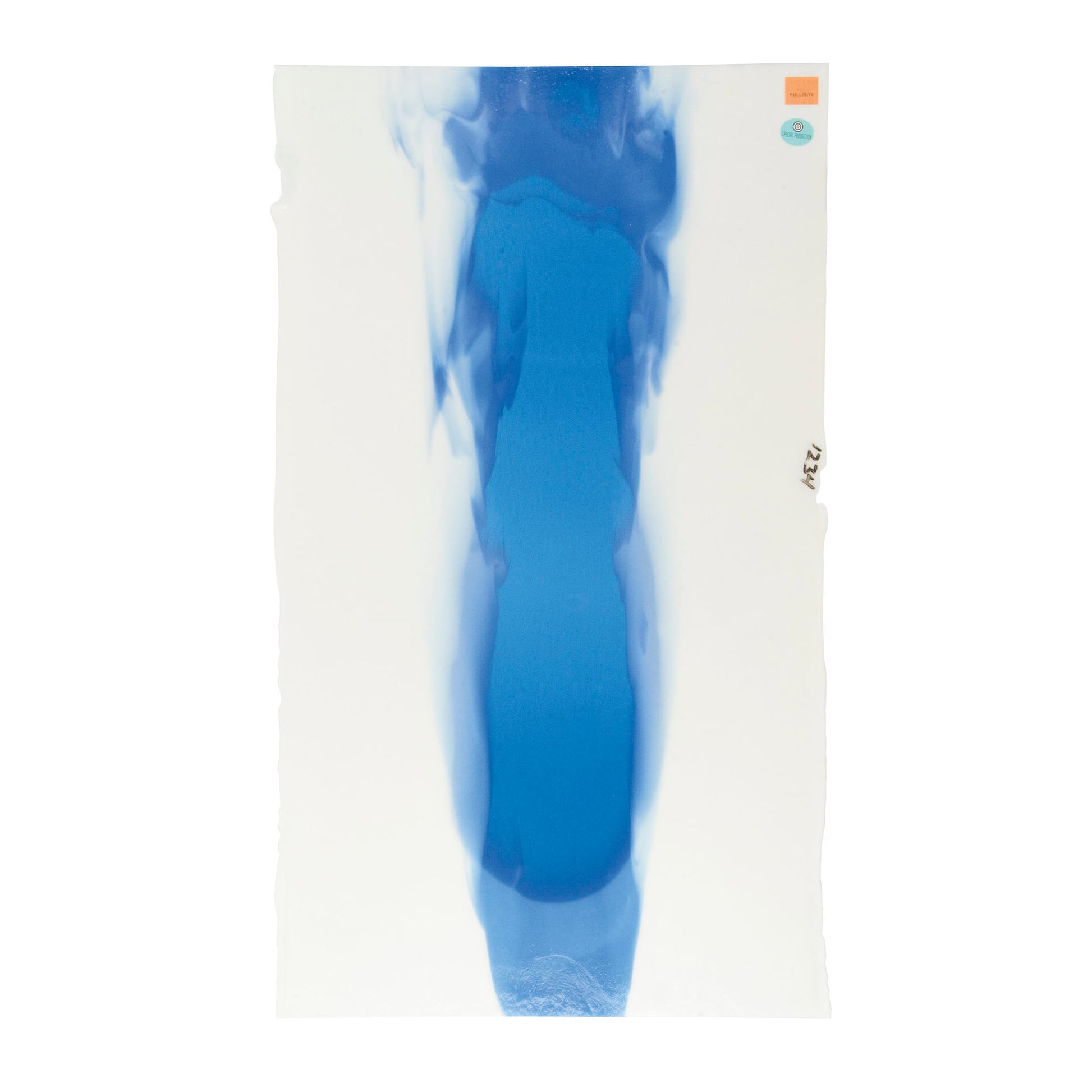 Bullseye COE90 Fusing Glass 002964 Warm White, True Blue Cascade Full Sheet