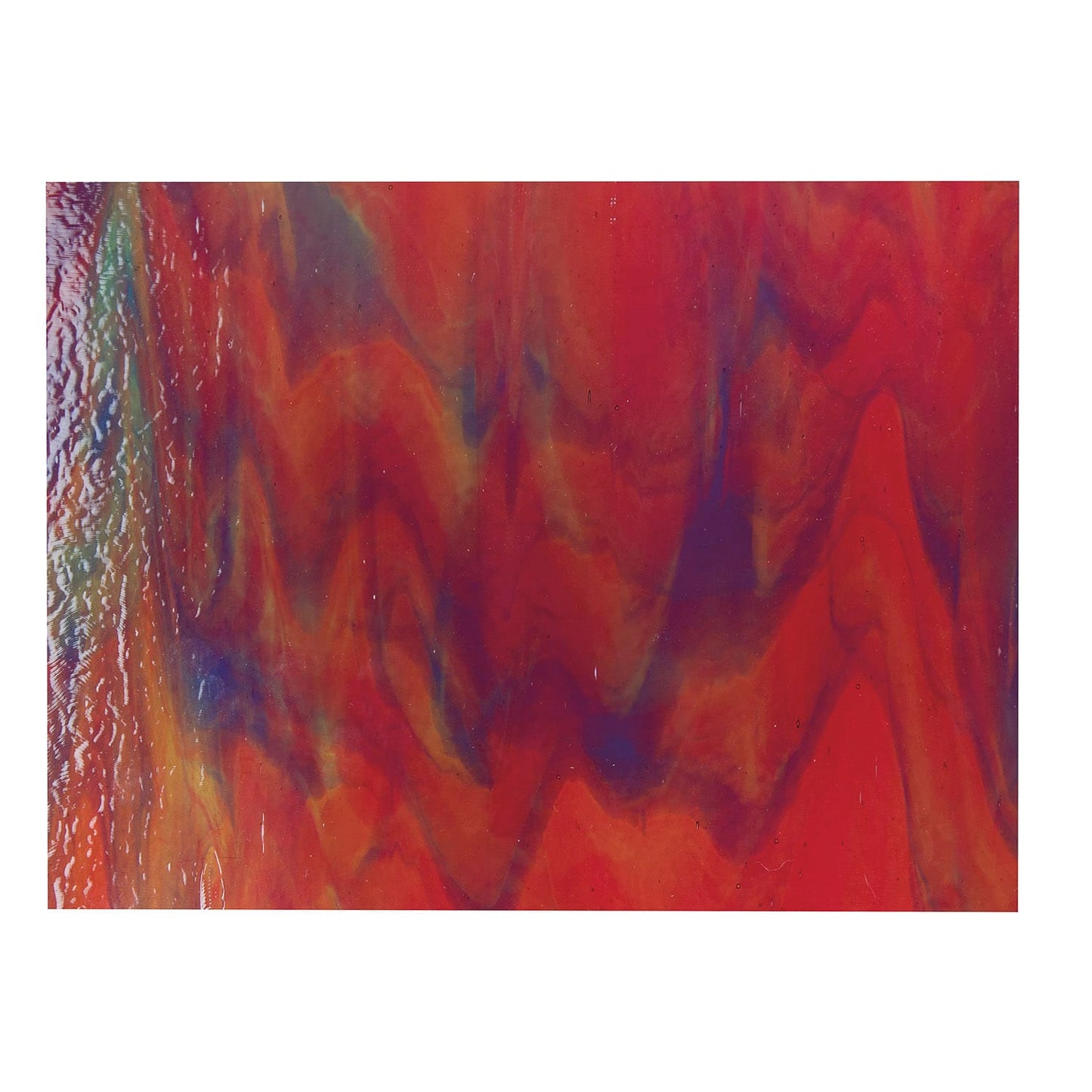 Bullseye COE90 Fusing Glass 003126 Bright Pink, Royal Blue, Spring Green Full Sheet